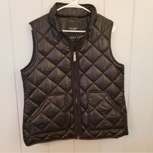 Kate Spade Black Quilted Vest